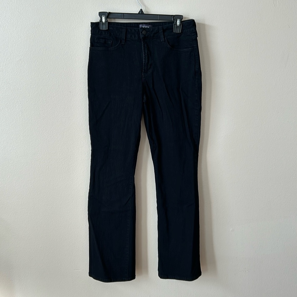 NYDJ Barbara Bootcut Jeans Black Lift tuck Technology Petite